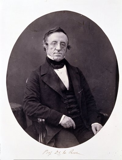 Arthur-Auguste De La Rive (1801-73) (Albuminabzug) von Antoine Francois Jean Claudet